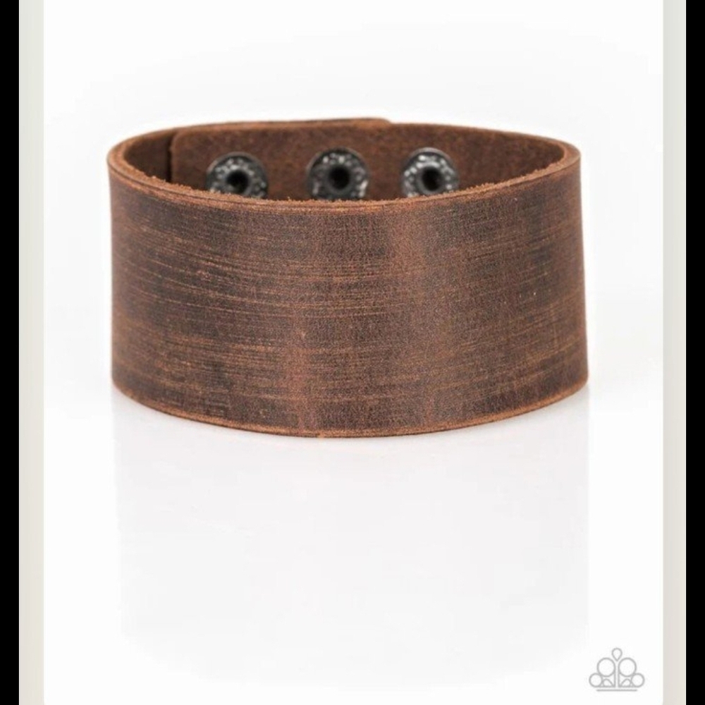 Casually Cowboy Urban Leather Bracelet Men's Paparazzi Rustic Brown